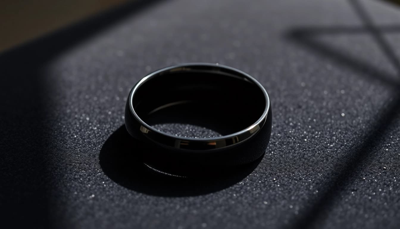 Showcase Black Wedding Rings for Men highlighting elegant design and craftsmanship.