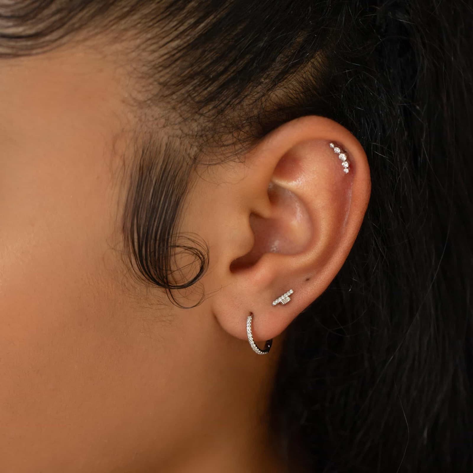 Diamond ear piercing Jewellery Crafted for Luxury and Comfort