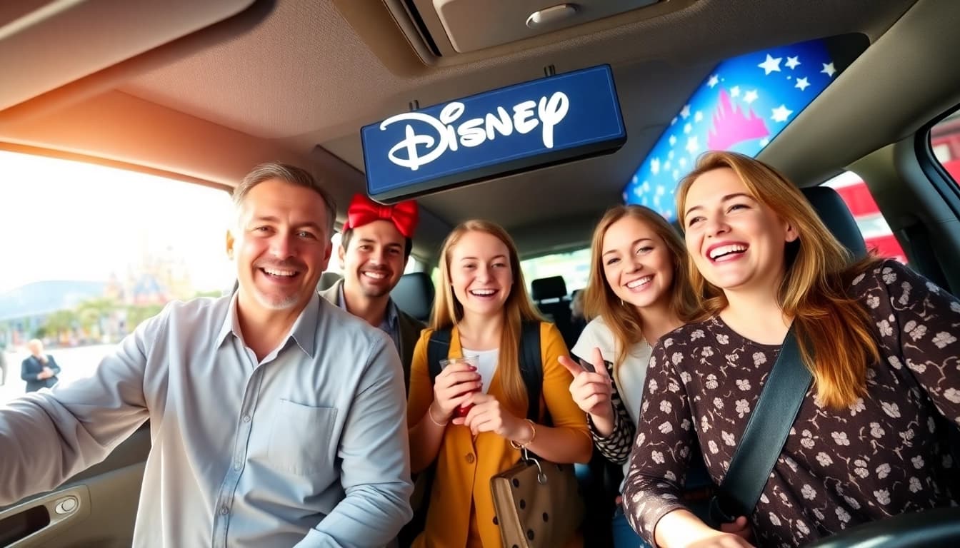 Experience the seamless Beauvais Airport to Disney Transfer with a welcoming driver and a cheerful family.