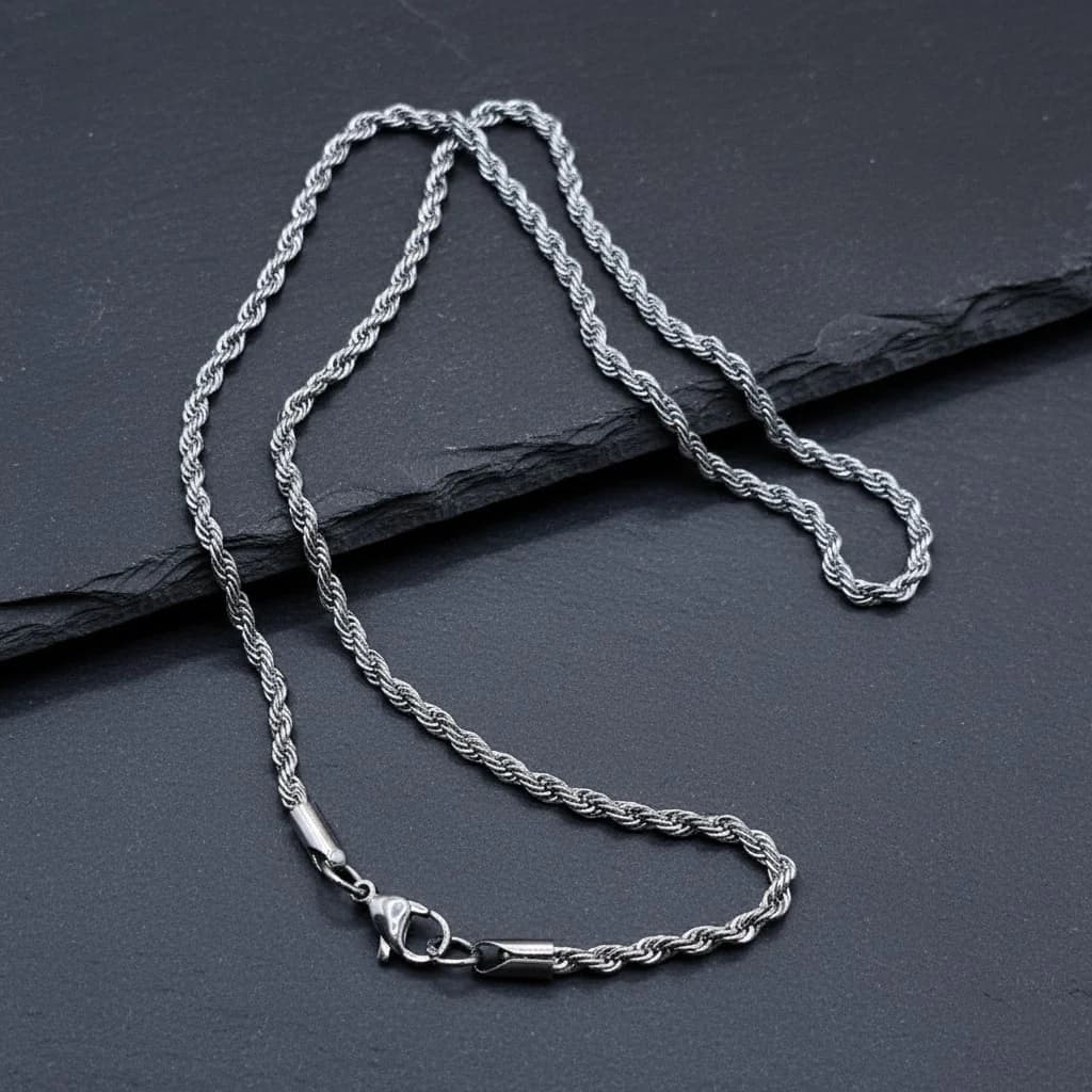 20 inch chain – Timeless Sterling Silver Necklace for Men and Women