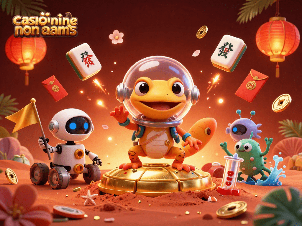 Giocando nei casinò online non AAMS con un gecko marziano e robot, esplorando una vincita d'oro.