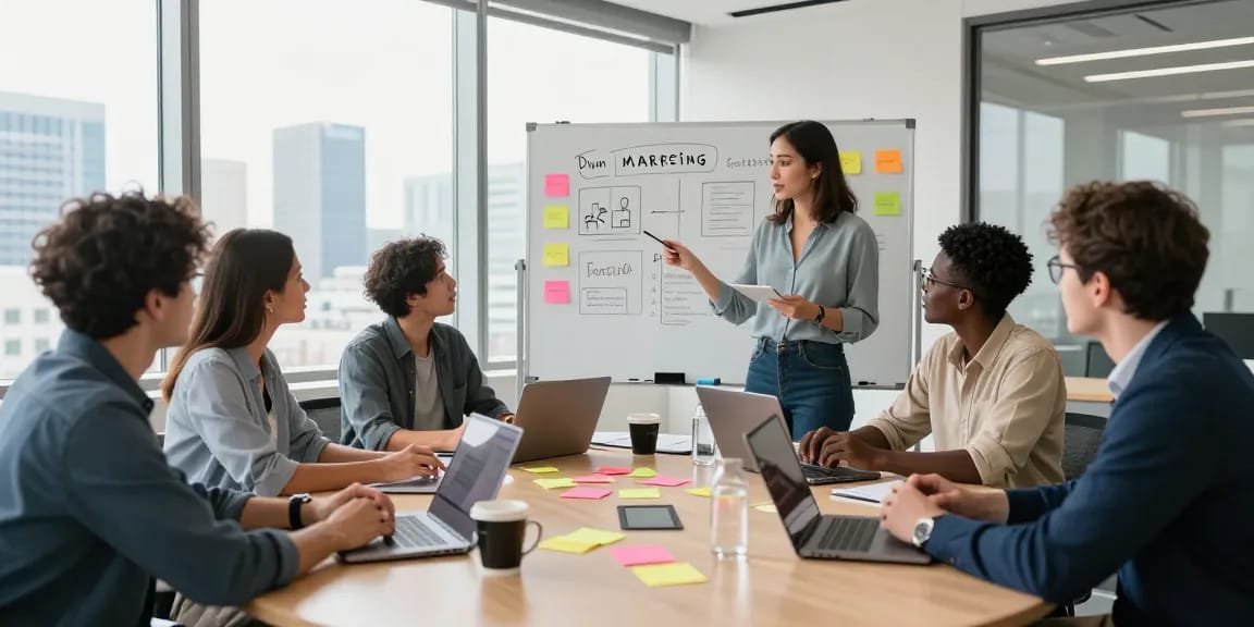 Tim yang sedang mendiskusikan strategi LUXURY12 Link Alternatif di ruang kantor modern.