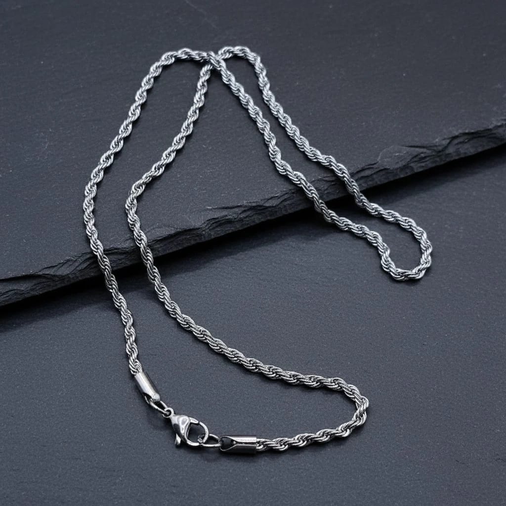 20 inch chain – Timeless Sterling Silver Necklace for Men and Women