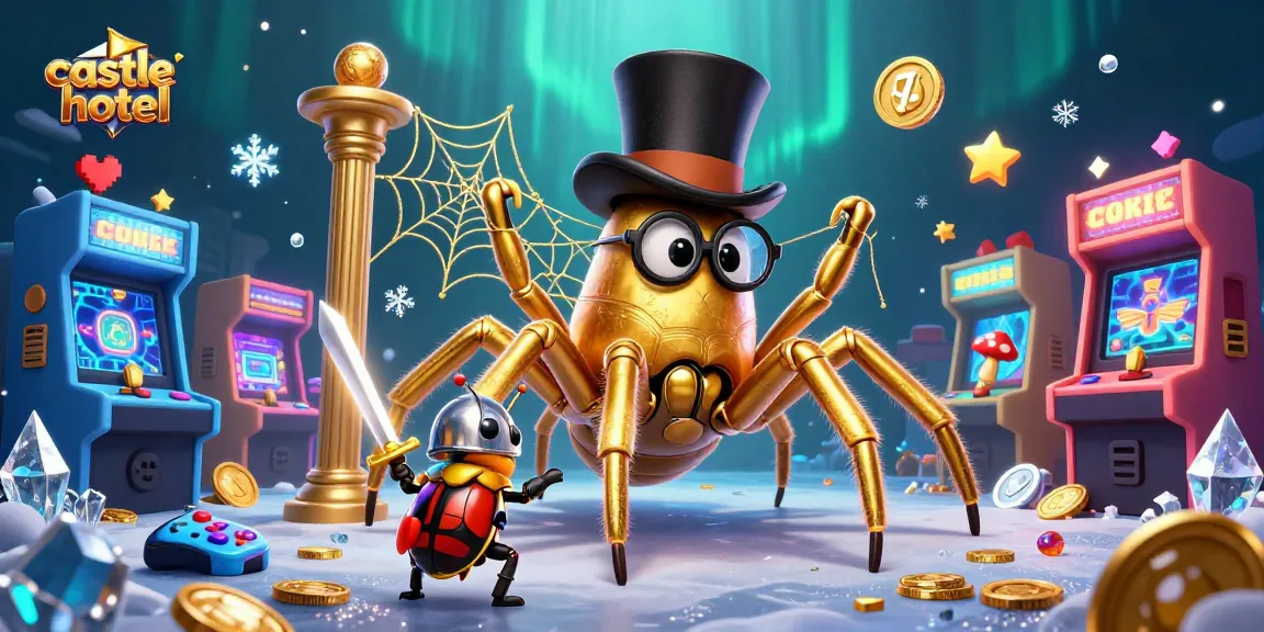 Engage in thrilling gameplay at castlehotel with vibrant casino elements and animated characters.