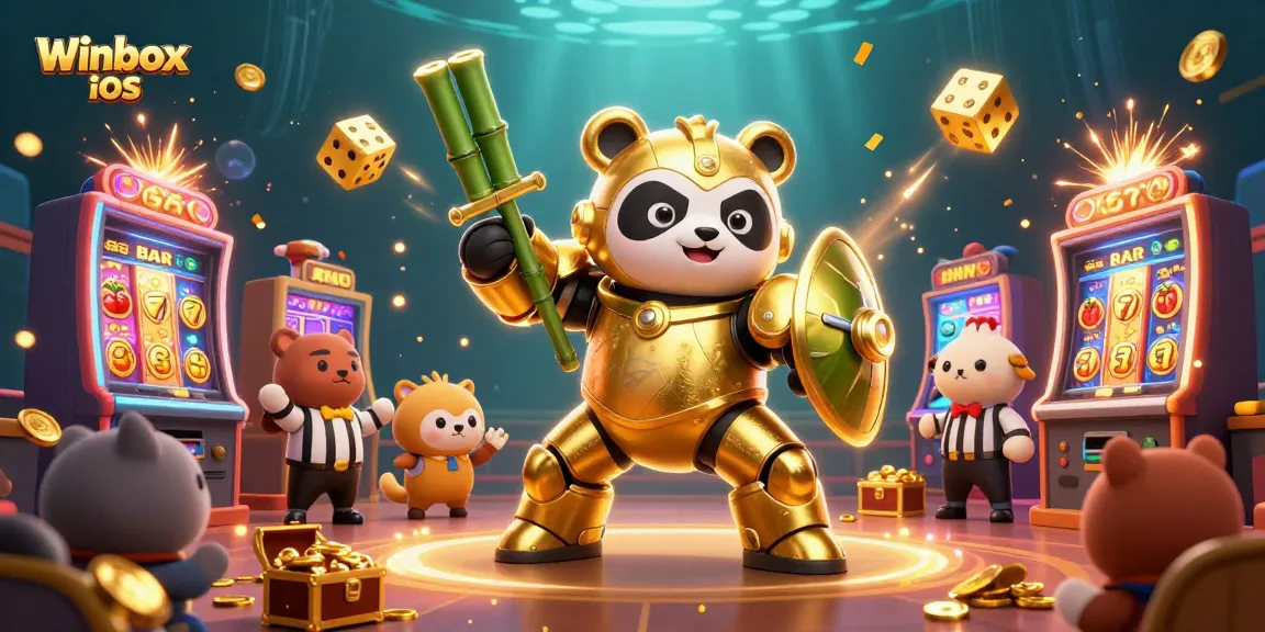 Experience Winbox iOS with vibrant casino action in this dynamic digital illustration.