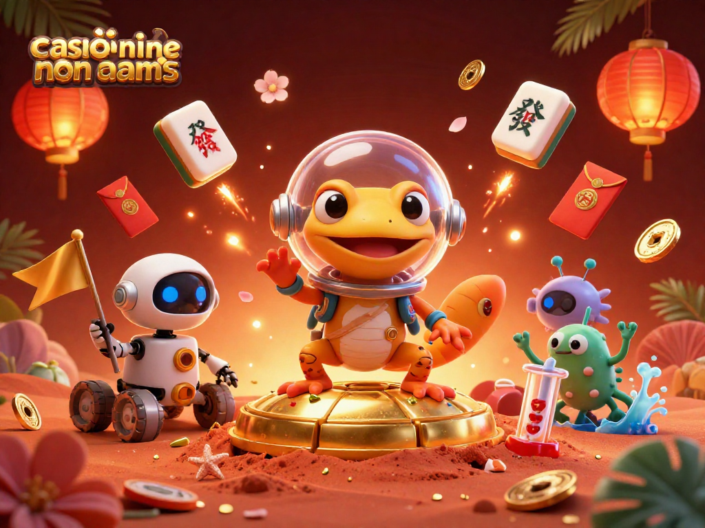 Giocando nei casinò online non AAMS con un gecko marziano e robot, esplorando una vincita d'oro.