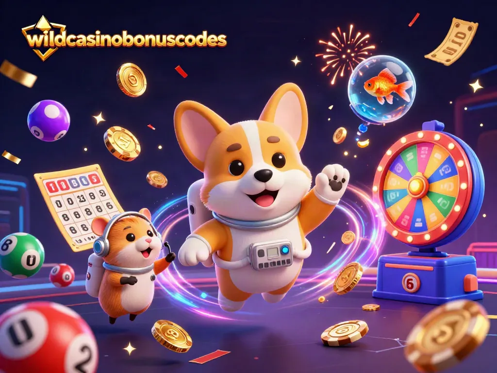 Win big with wildcasinobonuscodes in this exciting casino space adventure!