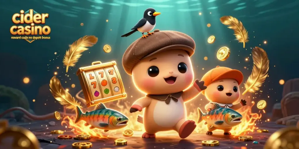 Claim the cider casino reward code no deposit bonus and win fantastic prizes with playful Nessie!