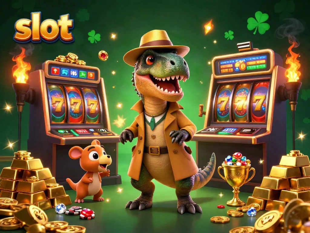 Slot mesin yang dikelilingi karakter lucu, mencuri perhatian pemain judi dengan atmosfer glamor