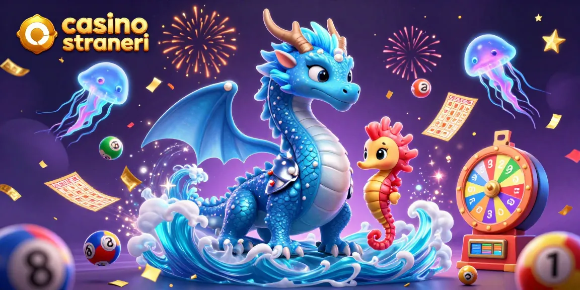 Gioca a casino online stranieri con l'illustratore 3D di un drago e giochi di fortuna.