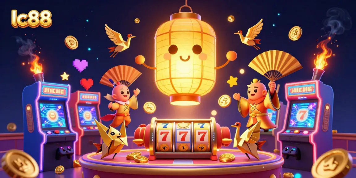 Play thrilling casino games at LC88 with an enchanting golden lantern spirit and lucky symbols.