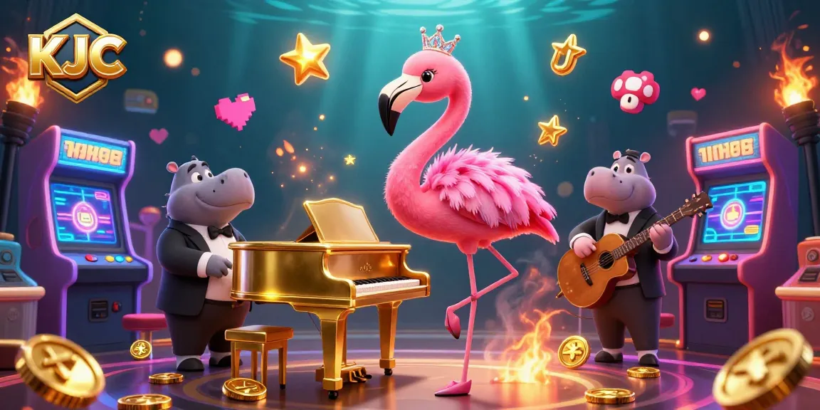 Join KJC for an exciting gaming experience with vibrant animations and unique characters.