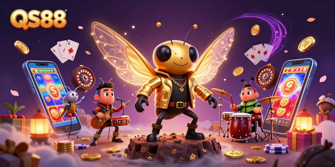 Experience exciting thrills at QS88 with vibrant 3D casino action, including slot games and dynamic characters.
