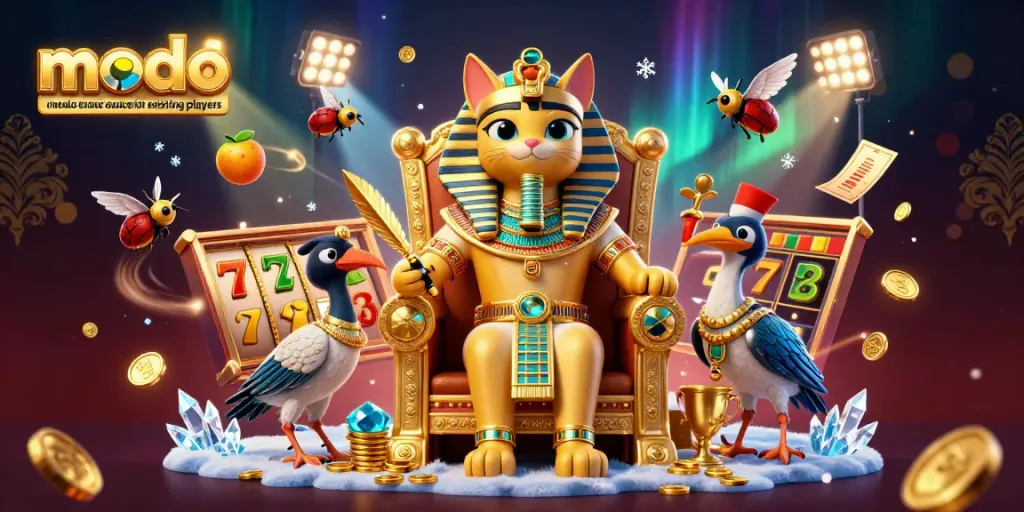 Play with modo casino bonus codes for existing players while enjoying a vibrant casino-themed scene.