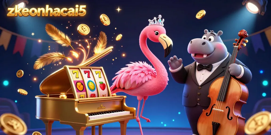 Experience zkeonhacai5's vibrant casino atmosphere with dynamic characters and rich game elements.