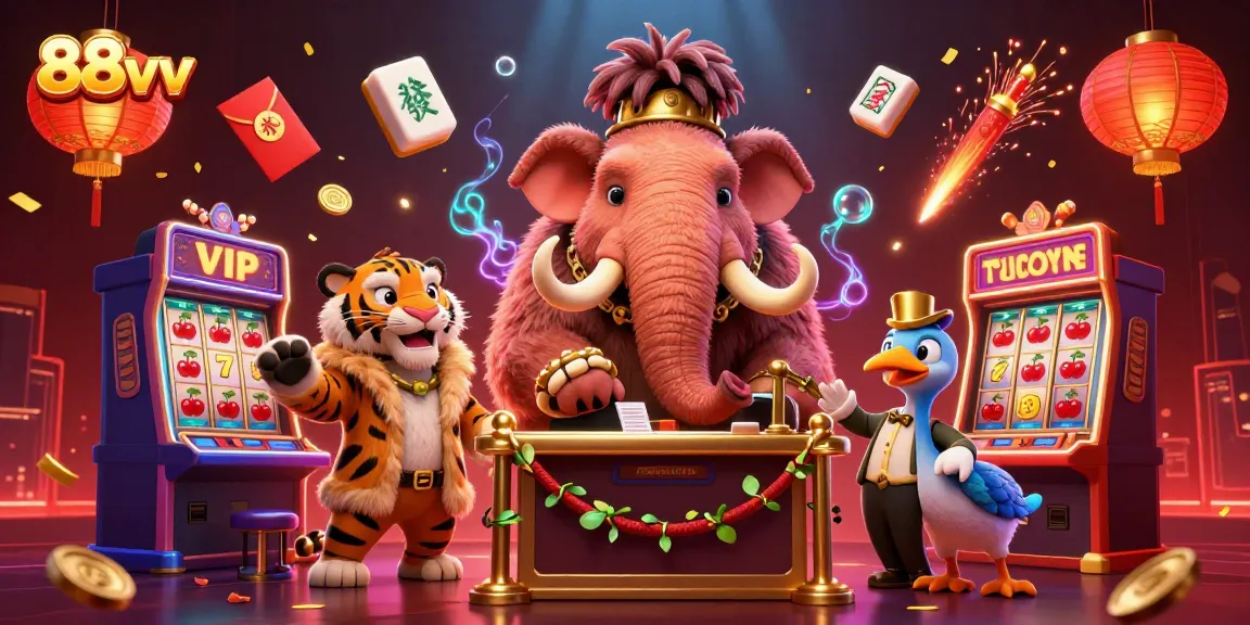 88vv slot game scene featuring lively characters and vibrant casino elements for gamers