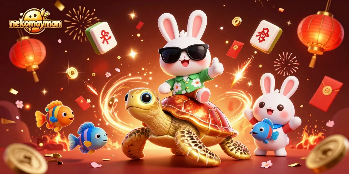 Experience the excitement of nekomayman with colorful elements and vibrant casino characters.