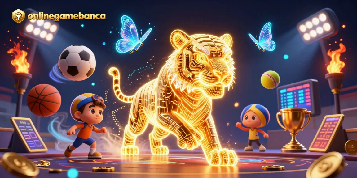 Engage with onlinegamebanca's thrilling digital casino experience featuring vibrant sports elements and dynamic visuals.