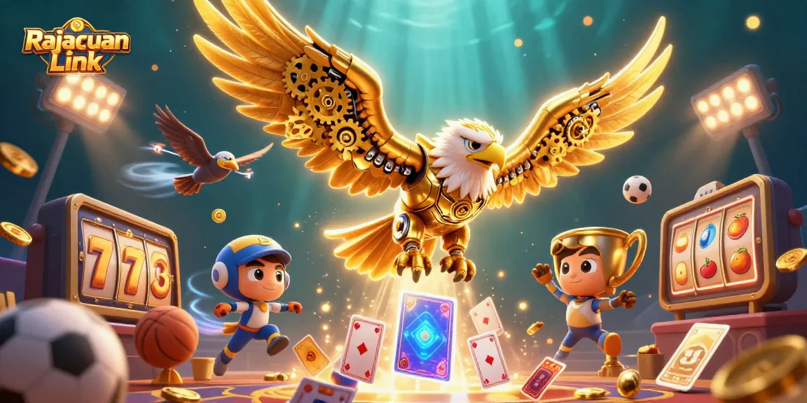 Menggunakan Rajacuan Link untuk meraih jackpot dalam ilustrasi kasino yang menakjubkan dan penuh warna