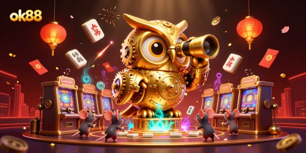 Experience thrilling games with ok88 in a lively 3D casino atmosphere filled with excitement and action.