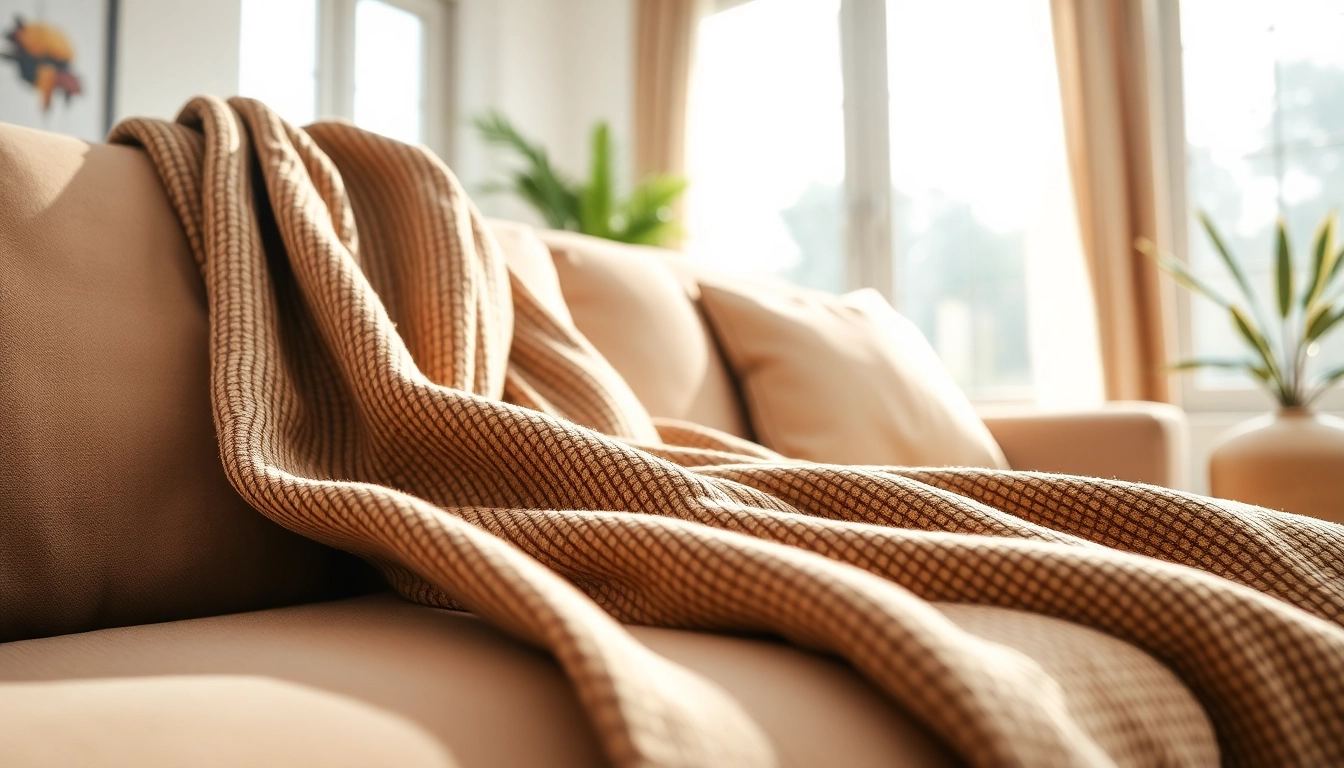 Kwantum skai leer fabric beautifully displayed on a stylish sofa, showcasing its rich textures and inviting colors.