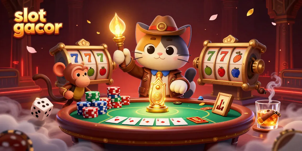 Experience the thrill of slot gacor with an adventurous cat archeologist discovering casino treasures!