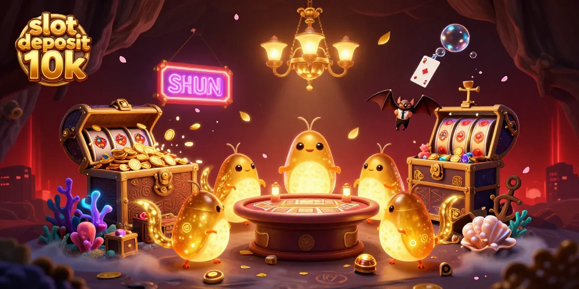 Slot deposit 10k memungkinkan Anda meraih kemenangan besar dengan setoran minimal, suasana kasino yang berkilauan.