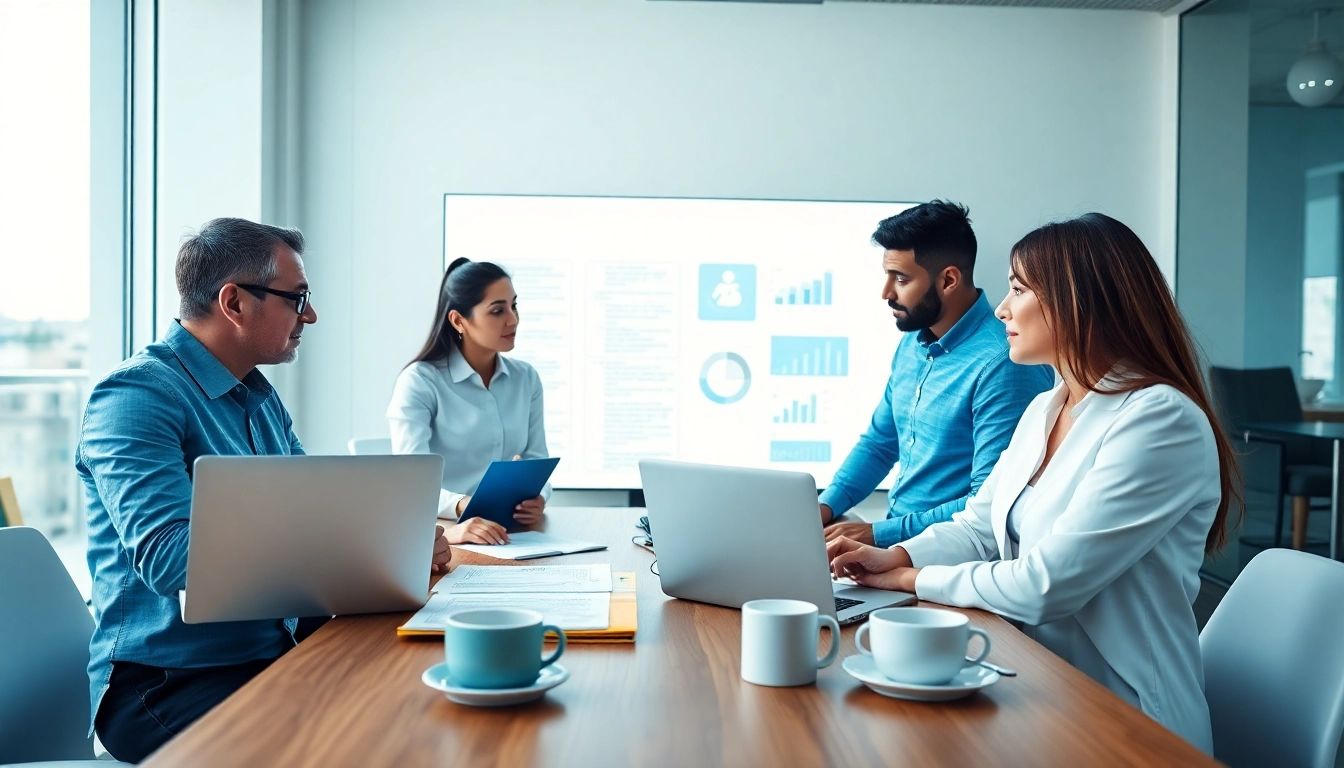 Team collaborating on Contract Management strategies in a modern office