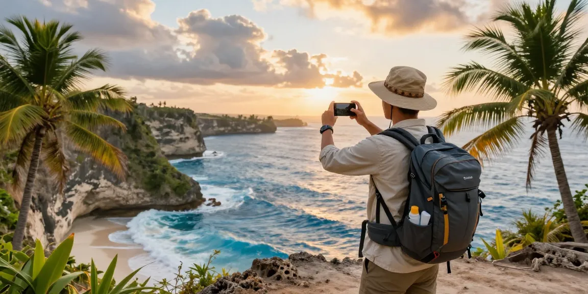 NAGA2000 traveler capturing unforgettable moments at a stunning coastal destination.