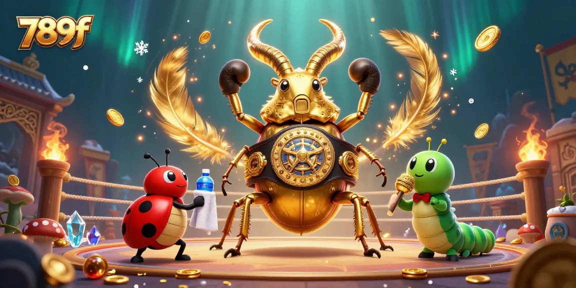 Experience thrilling gameplay at 789f as a golden beetle faces off against the competition.
