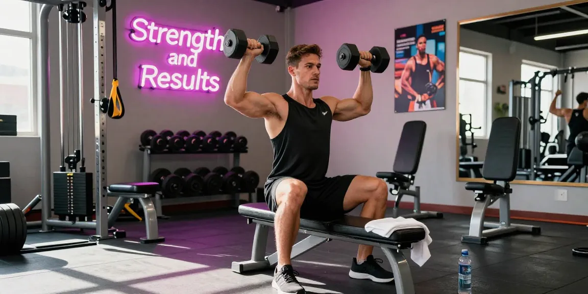 Athletic man lifting weights while training with Unique Pharma Steroids in a dynamic gym setting.