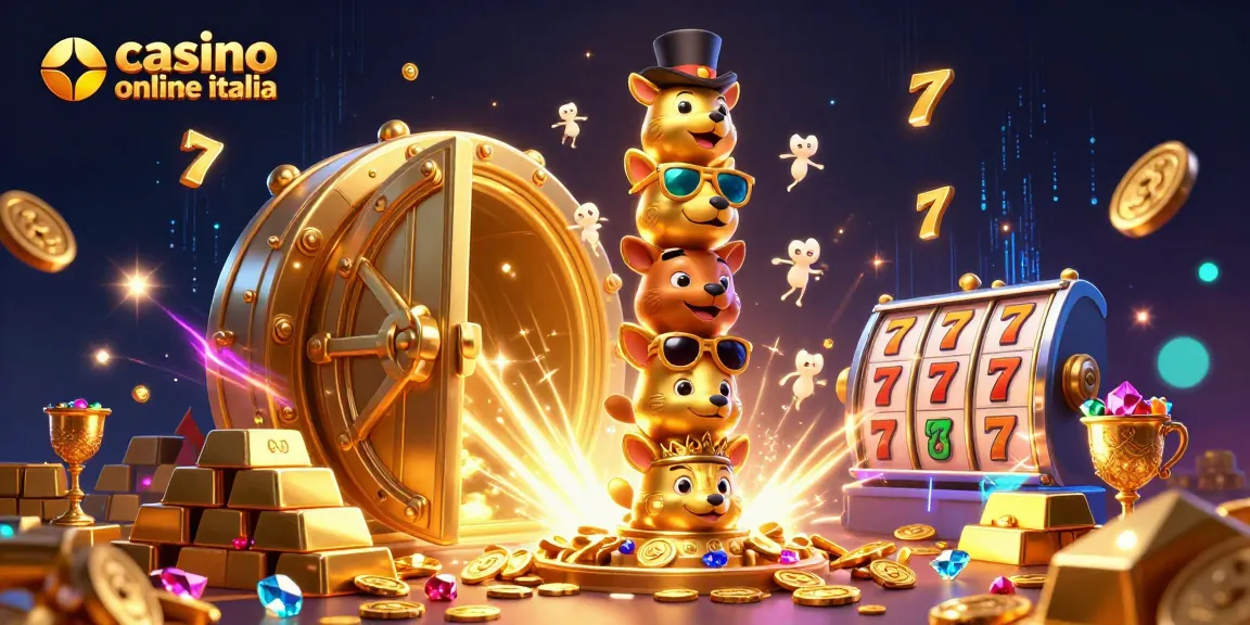 Vinci con casino online Italia mentre esplori pile di tesori in un'atmosfera vivace.