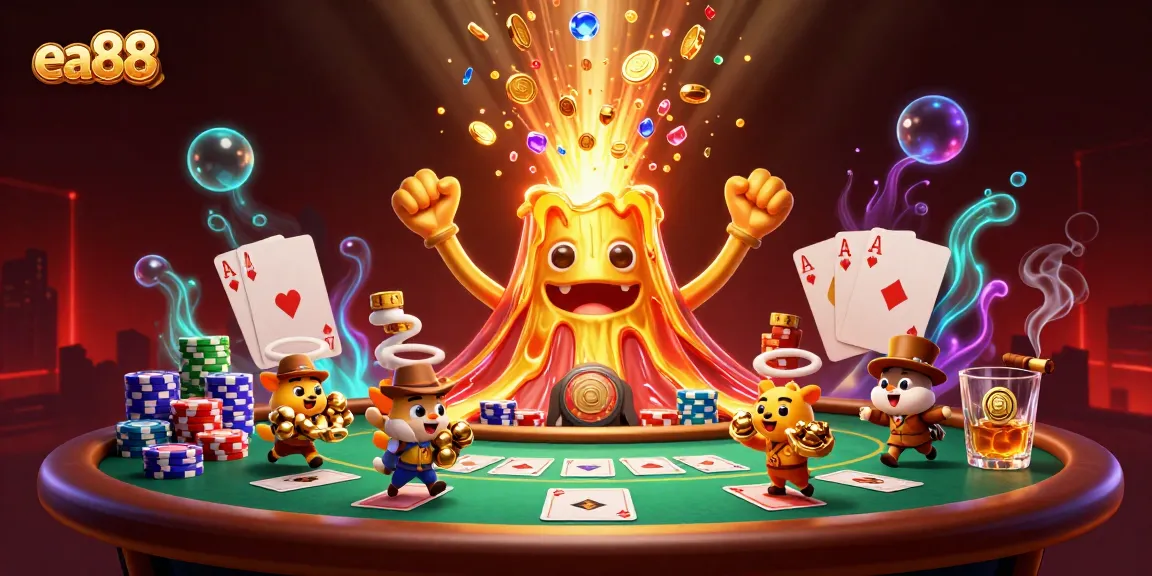 Spin the reels at ea88 and watch the golden volcano erupt coins and treasures in a thrilling casino adventure!