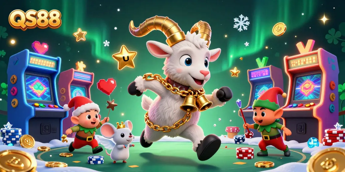 Experience thrilling gameplay at QS88 with Krampus, angel mice, and elf gremlins amid festive chaos.
