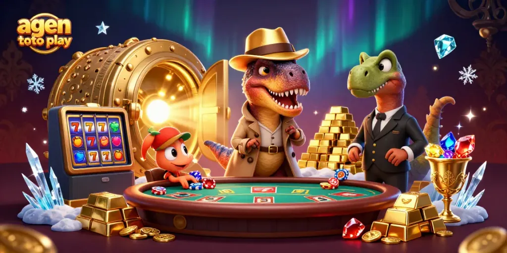 Experience excitement with agen toto play at a blackjack table, as characters immerse in thrilling gameplay.