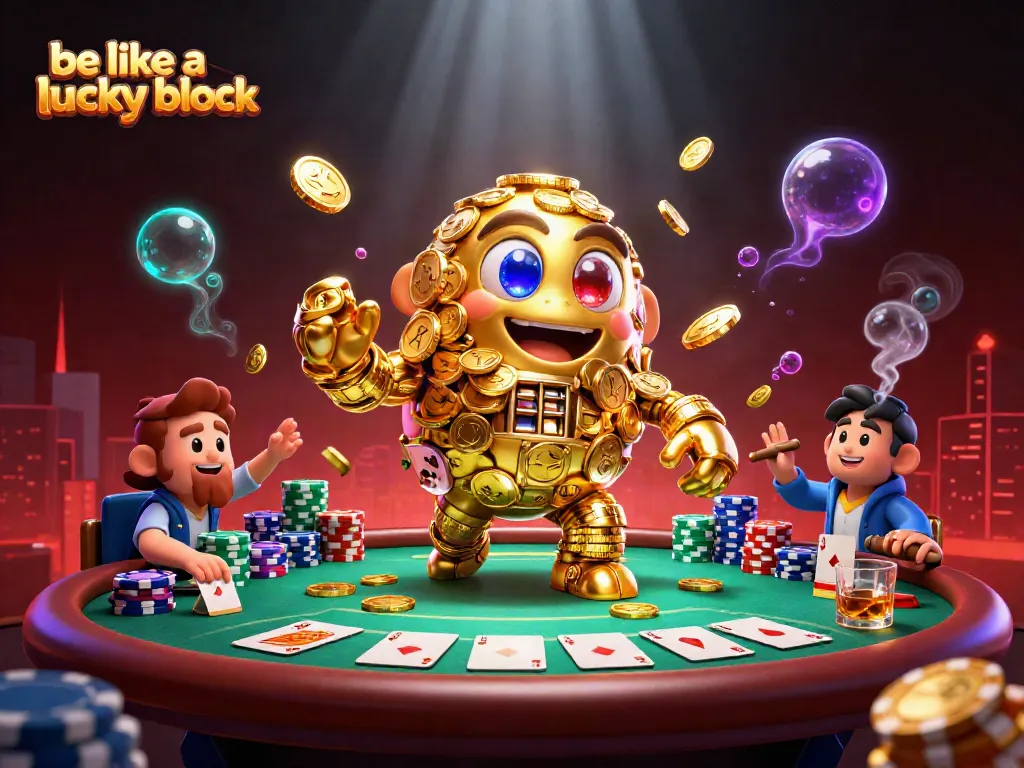 Win big and be like a lucky block while enjoying poker at a vibrant casino!