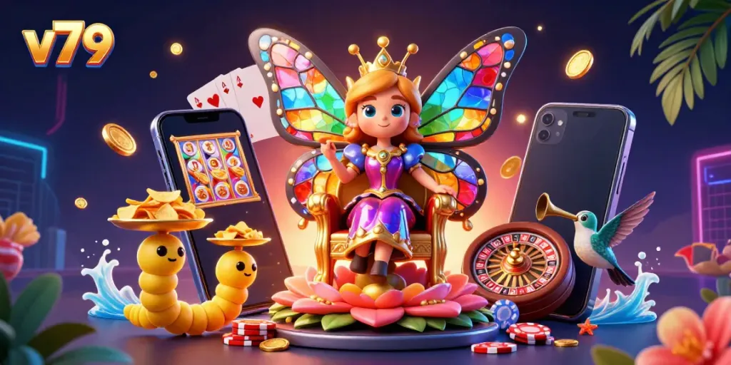 Engage with thrilling gameplay at v79, featuring an immersive casino scene with vibrant elements.