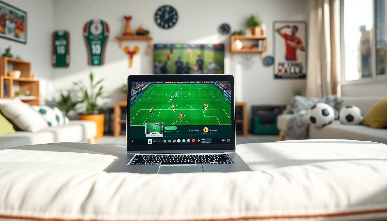 Nikmati bolakami dengan menonton pertandingan sepak bola langsung di laptop.