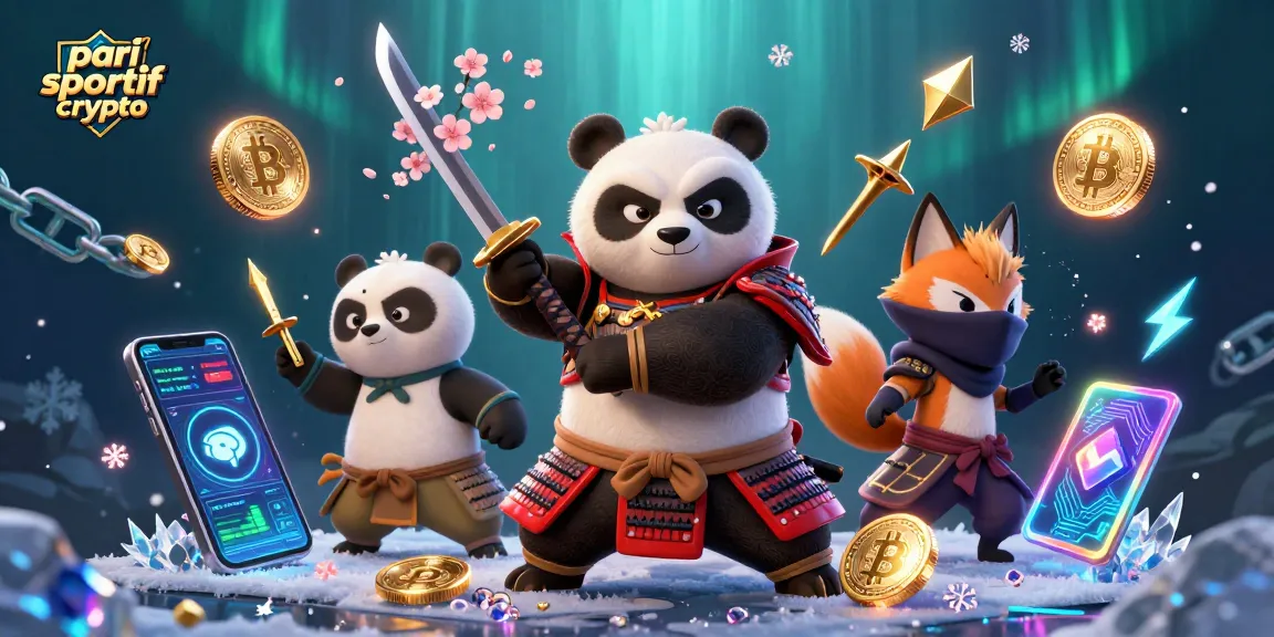 Placer des paris sportifs crypto tout en admirant une illustration dynamique de personnages 3D fascinants.