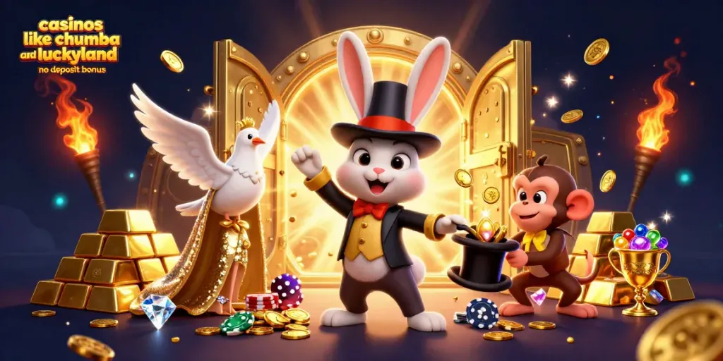 Experience the thrill of casinos like chumba and luckyland no deposit bonus with vibrant 3D cartoon characters.