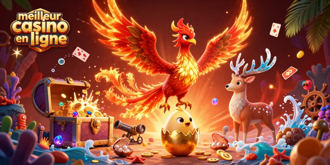 Découvrez le meilleur casino en ligne avec un phoenix flamboyant, pépites d’or et cartes flottantes.