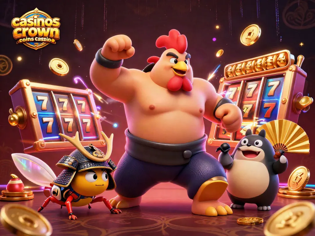 Engaging gameplay at casinos like crown coins casino featuring vibrant 3D characters and slot elements.