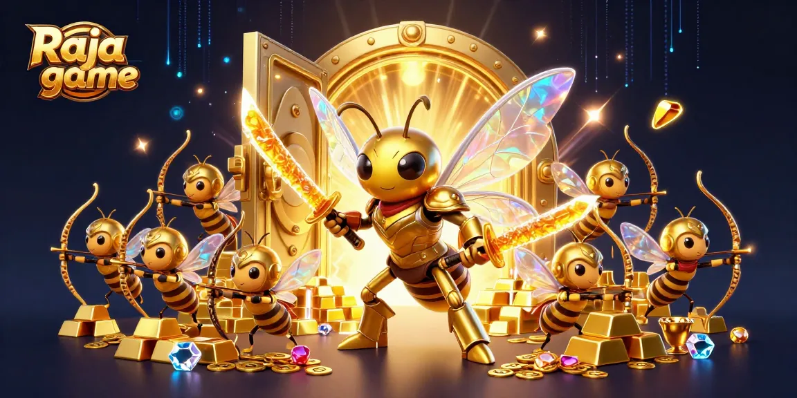 Engage with Raja game as a vibrant online gaming adventure featuring dazzling prize elements.