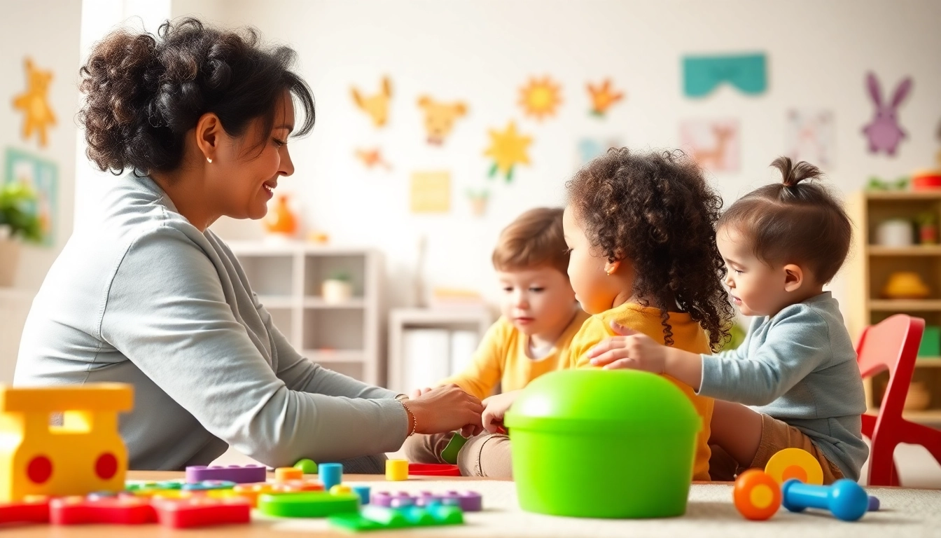 Engaging ABA therapy in Brighton, showcasing a supportive session with children and a therapist.