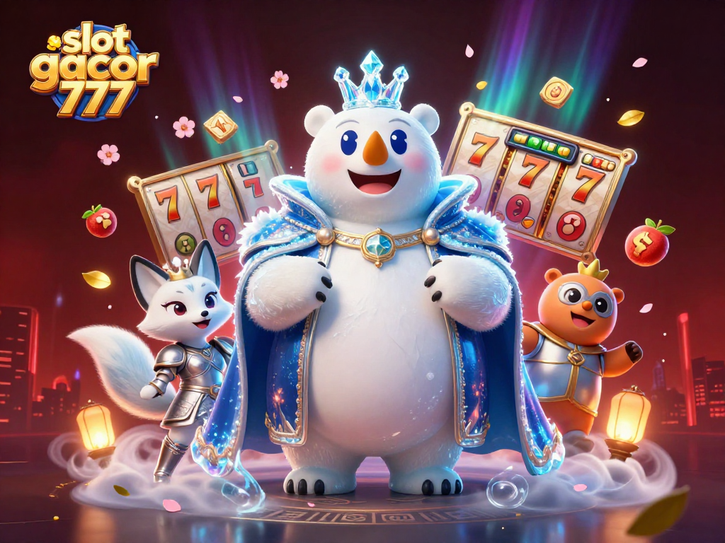 Spin the reels with slot gacor 777 for ultimate jackpot wins in this vibrant casino scene.