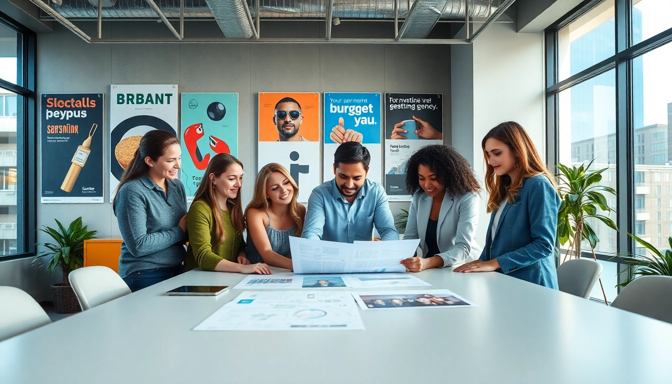 Engaging professionals at a branding agency Melbourne creating innovative designs collaboratively.