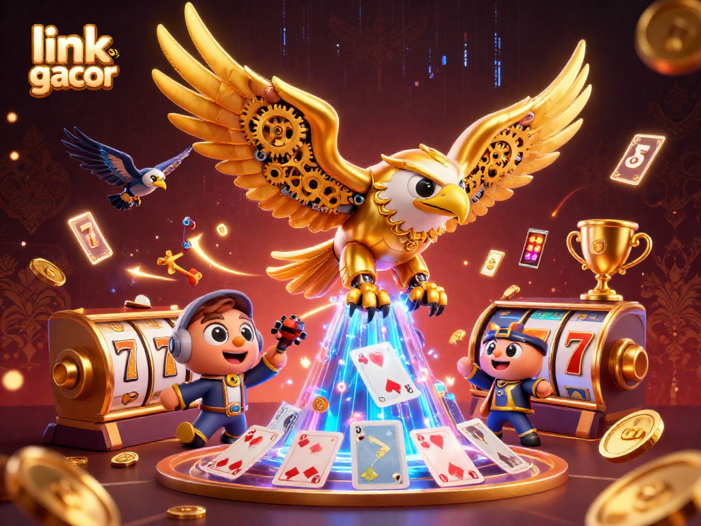 Engage with link slot gacor showcasing immersive jackpot experience with 3D elements and dynamic game action.