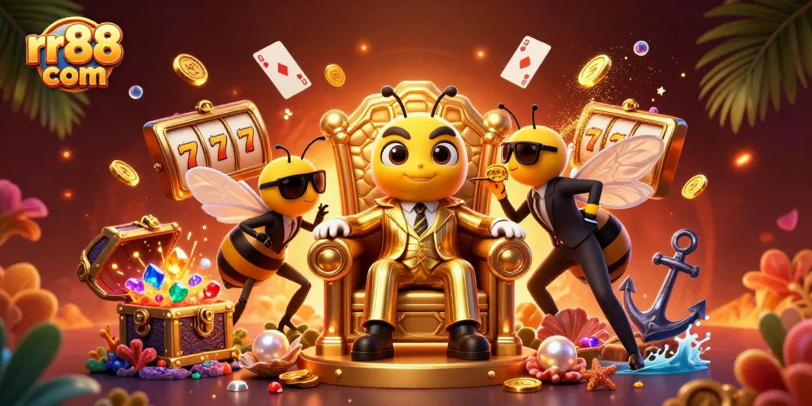 Experience dynamic excitement at rr88 com with buzzing characters and vibrant casino elements.