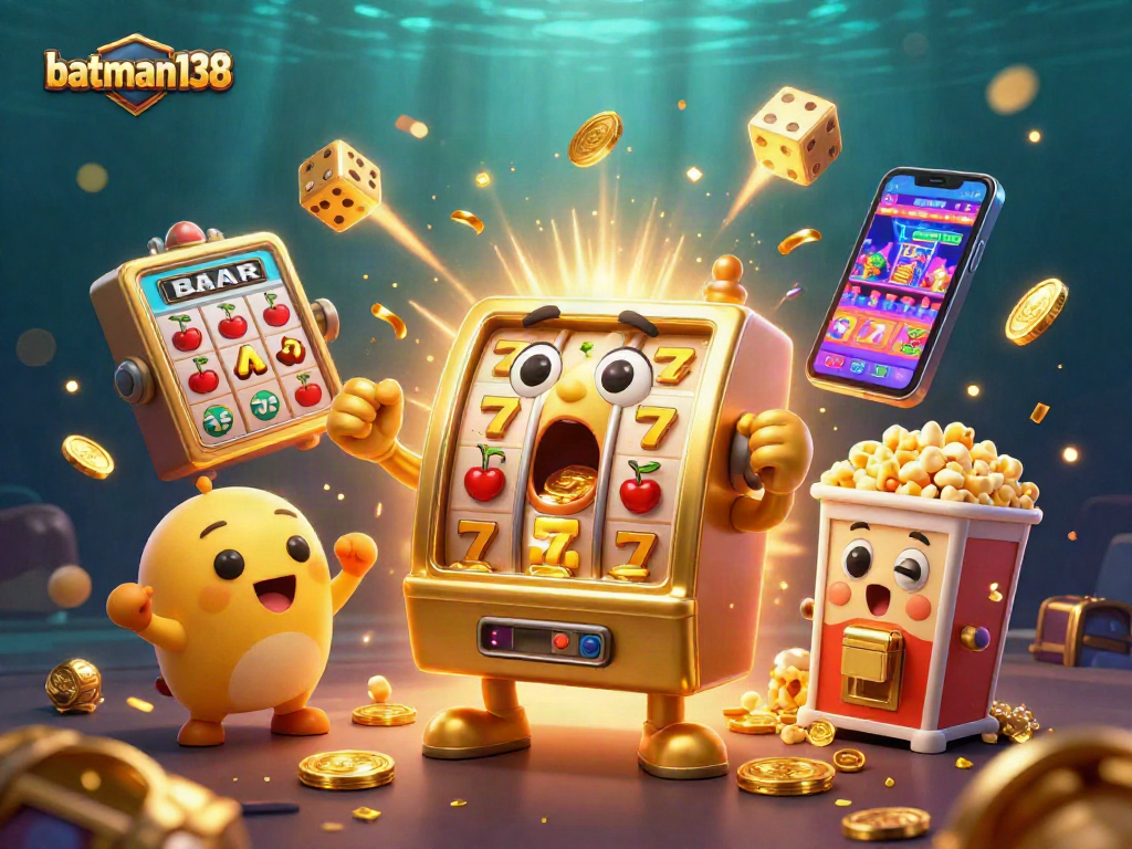 Spin wins on batman138 with expressive slot machines celebrating a jackpot explosion!