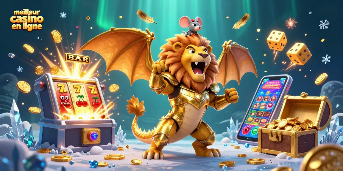 Découvrez le meilleur casino en ligne à travers une scène dynamique de jeux de casino.
